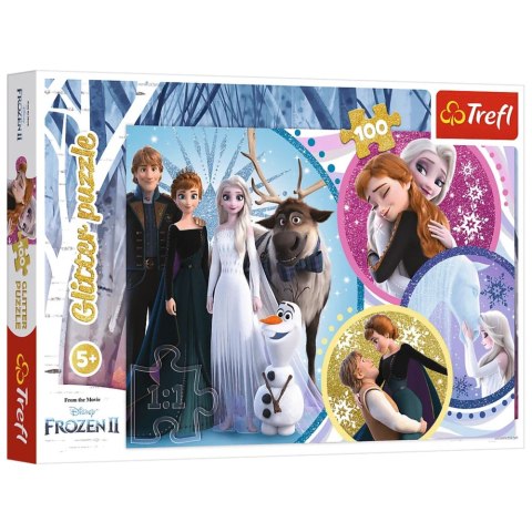Puzzle - 100 Glitter - W blasku miłości - Disney Frozen 2 Trefl 14817 Puzzle - 100 Glitter - W blasku miłości - Disney Frozen 2 Trefl 14817