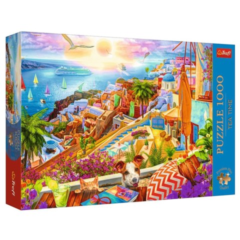 Puzzle- 1000 Premium Plus - Tea Time: Z wizytą na Santorini Trefl 10842 Puzzle- 1000 Premium Plus - Tea Time: Z wizytą na Santorini Trefl 10842