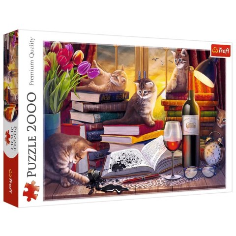 Puzzle - 2000 - Koci wieczór Trefl 27126 Puzzle - 2000 - Koci wieczór Trefl 27126