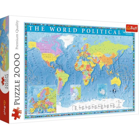 Puzzle - 2000 - Polityczna mapa świata 27099 Puzzle - 2000 - Polityczna mapa świata 27099
