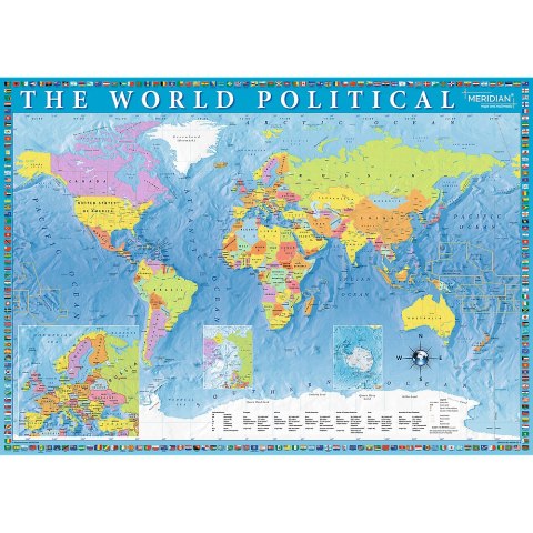 Puzzle - 2000 - Polityczna mapa świata 27099 Puzzle - 2000 - Polityczna mapa świata 27099