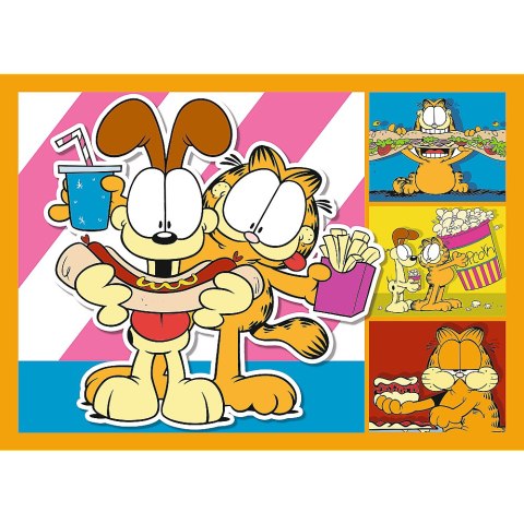 Puzzle 4w1 Garfield Kocha lasanięTrefl 34673 Puzzle 4w1 Garfield Kocha lasanięTrefl 34673