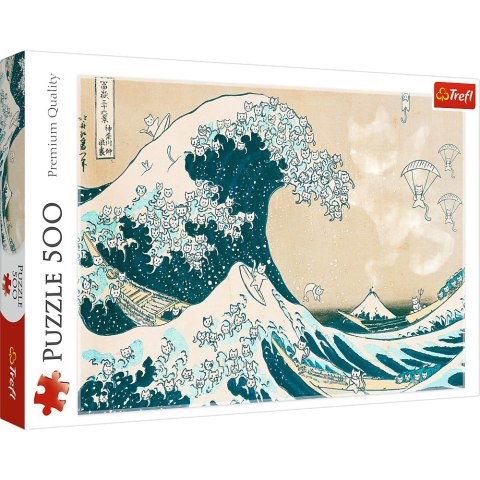 Puzzle - 500 - Wielka kocia fala Trefl 37537 Puzzle - 500 - Wielka kocia fala Trefl 37537