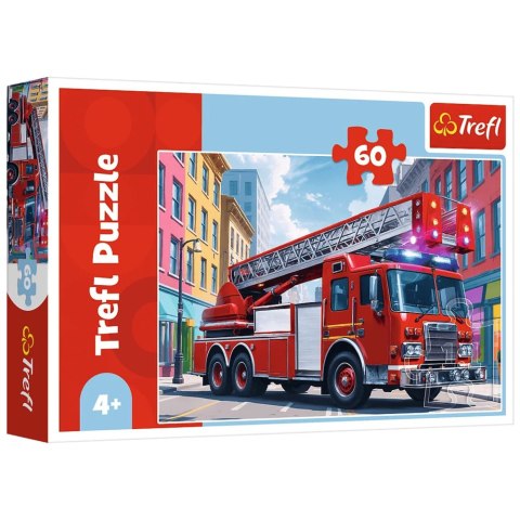 Puzzle 60 - Wóz strażacki Trefl 17405 Puzzle 60 - Wóz strażacki Trefl 17405
