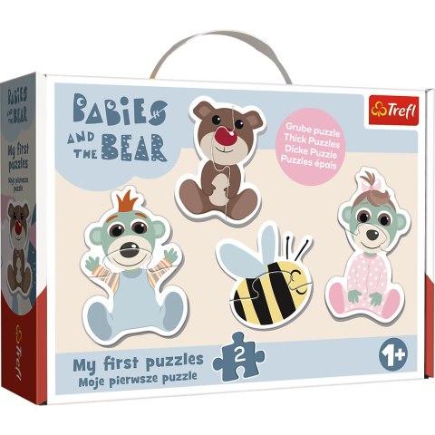 Puzzle - Baby Classic - Przyjacielskie Bobaski -Bobaski i Miś Trefl 36139 Puzzle - Baby Classic - Przyjacielskie Bobaski -Bobaski i Miś Trefl 36139