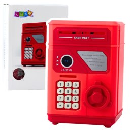 Elektroniczny Sejf Bankomat Skarbonka Na PIN Dla Dzieci Czerwony