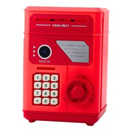Elektroniczny Sejf Bankomat Skarbonka Na PIN Dla Dzieci Czerwony