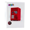 Elektroniczny Sejf Bankomat Skarbonka Na PIN Dla Dzieci Czerwony