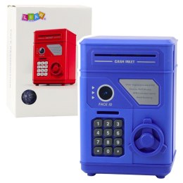 Elektroniczny Sejf Bankomat Skarbonka Na PIN Dla Dzieci Niebieski