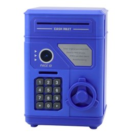 Elektroniczny Sejf Bankomat Skarbonka Na PIN Dla Dzieci Niebieski