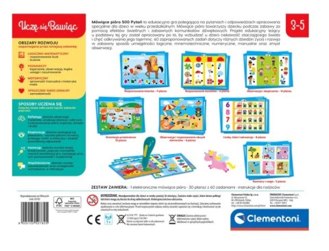 Mówiące Pióro 500 Pytań Clementoni 50782 Mówiące Pióro 500 Pytań Clementoni 50782