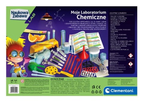 Zestaw Moje Laboratorium Chemiczne Clementoni 60250 Zestaw Moje Laboratorium Chemiczne Clementoni 60250