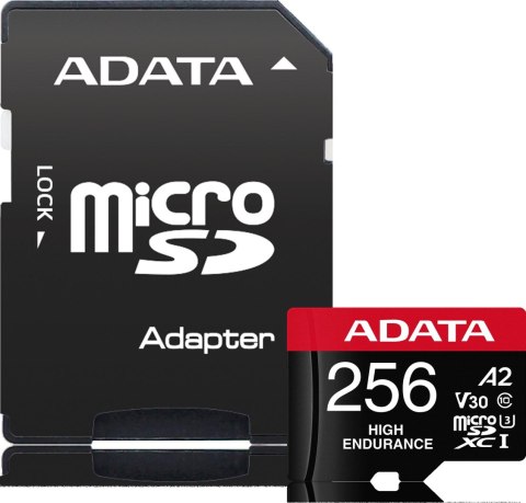 Adata Karta microSD High Endurance 256GB UHS1 U3 V30 A2 100/85MB/s + Adapter Adata Karta microSD High Endurance 256GB UHS1 U3 V30 A2 100/85MB/s + Adapter
