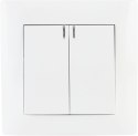 Łącznik podwójny z podświetleniem VCX WESA LC 04 Biały