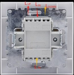 Łącznik żaluzjowy pojedynczy (dwuklawiszowy) VCX WESA LC 12 Biały