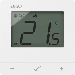 ENGO Controls E20i-W - Regulator temperatury, bezprzewodowy, bateryjny, Wi-Fi, Internetowy, biały, 868MHz