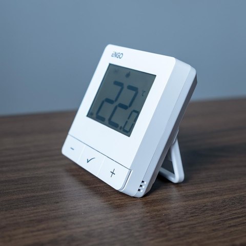 ENGO Controls E20i-W - Regulator temperatury, bezprzewodowy, bateryjny, Wi-Fi, Internetowy, biały, 868MHz