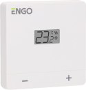 ENGO Controls EASY-BATW - Regulator temperatury, bateryjny, biały, dobowy, natynkowy