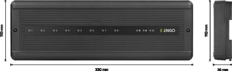 ENGO Controls ECB8-230 - Listwa przewodowa 8 stref do sterownia ogrzewaniem podłogowym, 230V, moduł pompy i kotła