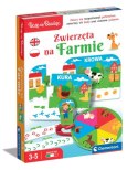 Gra edukacyjna Zwierzęta Na Farmie Uczę się Bawiąc Język Polski Clementoni 50768