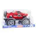 Samochód Terenowy Z Napędem Na Tył Duże Koła Czerwony 27cm