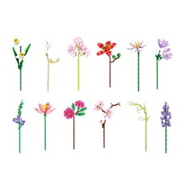 Klocki Konstrukcyjne Pojedynczy Kwiat Dekoracyjny 87-227 el.