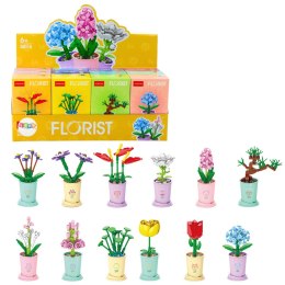 Klocki Konstrukcyjne Pojedynczy Kwiat W Doniczce 36-60 el.