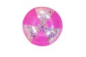 Piłka Plażowa Z Brokatem Rózowa 41cm Bestway 31050