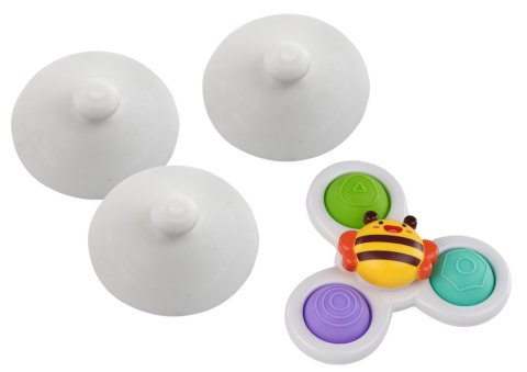 Zabawka Sensoryczna Spinnery Pszczółka Słoneczko Marchewka Przyssawki