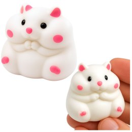 Gniotek Miękki Chomik Sensoryczny Antystersowy Squishy Biały 5cm