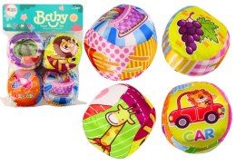 Miękkie Piłeczki Kolorowe Edukacyjne Grzechotka Piłki 4szt. Zestaw