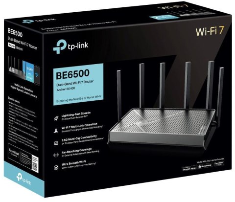 ROUTER TP-LINK Archer BE400 Wi-Fi 7, BE6500 ROUTER TP-LINK Archer BE400 Wi-Fi 7, BE6500