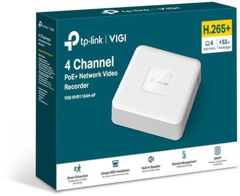 REJESTRATOR TP-LINK VIGI NVR1104H-4P REJESTRATOR TP-LINK VIGI NVR1104H-4P
