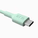 KABEL USB-C / USB-C Greencell PowerFlex 200cm PD 100W zielony silikonowy