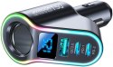 Joyroom szybka ładowarka samochodowa 4w1 USB-A QC3.0 / 2xUSB-C PD 150W czarna Joyroom szybka ładowarka samochodowa 4w1 USB-A QC3.0 / 2xUSB-C PD 150W czarna