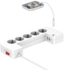 LISTWA ANTYPRZEPIĘCIOWA Z ZABEZPIECZENIEM Energizer 5x SCHUKO 2x USB-A 1x USB-C 2500W 10A KABEL 2M MAGNETIC LISTWA ANTYPRZEPIĘCIOWA Z ZABEZPIECZENIEM Energizer 5x SCHUKO 2x USB-A 1x USB-C 2500W 10A KABEL 2M MAGNETIC