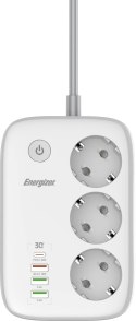 LISTWA ZASILAJĄCA SMART Energizer Z Wi-Fi I APP 3x SCHUKO 3x USB-A 1x USB-C 2500W 10A KABEL 2M LISTWA ZASILAJĄCA SMART Energizer Z Wi-Fi I APP 3x SCHUKO 3x USB-A 1x USB-C 2500W 10A KABEL 2M