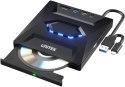 Unitek Nagrywarka zewnętrzna DVD/CD, Hub USB 5Gbps, czytnik kart SD T1037A01 Unitek Nagrywarka zewnętrzna DVD/CD, Hub USB 5Gbps, czytnik kart SD T1037A01