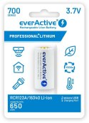 Akumulatorek 16340 / R-CR123 3,7V everActive 700mAh (1 szt.) z zabezpieczeniem Akumulatorek 16340 / R-CR123 3,7V everActive 700mAh (1 szt.) z zabezpieczeniem