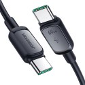 Kabel USB-C / USB-C Joyroom Fast Charging S-CC100A141B 120cm 60W 5A czarny Kabel USB-C / USB-C Joyroom Fast Charging S-CC100A141B 120cm 60W 5A czarny