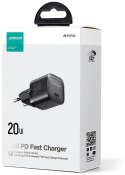 Mini ładowarka sieciowa Joyroom JR-TCF02 20W PD 3.0 QC 3.0 1x USB-C czarna Mini ładowarka sieciowa Joyroom JR-TCF02 20W PD 3.0 QC 3.0 1x USB-C czarna