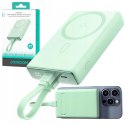 Powerbank Joyroom JR-PBM01 10000mAh 20W 1x USB-C 2x Lightning zielony + kabel Powerbank Joyroom JR-PBM01 10000mAh 20W 1x USB-C 2x Lightning zielony + kabel