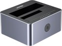 Unitek Y-3027GY01-EU Stacja klonująca dyski 2 x SATA 2,5"/3,5" USB-C 10Gbps Unitek Y-3027GY01-EU Stacja klonująca dyski 2 x SATA 2,5"/3,5" USB-C 10Gbps