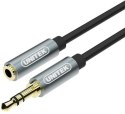 Unitek przewód miniJack 3,5mm (M)- 3,5mm (F) 1M Unitek przewód miniJack 3,5mm (M)- 3,5mm (F) 1M