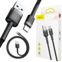 KABEL USB-A / USB-C Baseus Cafule CATKLF-BG1 100cm 3A QC 3.0 CZARNO-SZARY W NYLONOWYM OPLOCIE KABEL USB-A / USB-C Baseus Cafule CATKLF-BG1 100cm 3A QC 3.0 CZARNO-SZARY W NYLONOWYM OPLOCIE