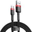 KABEL USB-A / USB-C Baseus Cafule CATKLF-C91 200cm 2A QC 3.0 CZARNO-CZERWONY W OPLOCIE KABEL USB-A / USB-C Baseus Cafule CATKLF-C91 200cm 2A QC 3.0 CZARNO-CZERWONY W OPLOCIE
