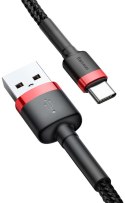 KABEL USB-A / USB-C Baseus Cafule CATKLF-C91 200cm 2A QC 3.0 CZARNO-CZERWONY W OPLOCIE KABEL USB-A / USB-C Baseus Cafule CATKLF-C91 200cm 2A QC 3.0 CZARNO-CZERWONY W OPLOCIE