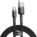 KABEL USB-A / USB-C Baseus Cafule CATKLF-CG1 200cm 2A QC 3.0 CZARNO-SZARY W NYLONOWYM OPLOCIE KABEL USB-A / USB-C Baseus Cafule CATKLF-CG1 200cm 2A QC 3.0 CZARNO-SZARY W NYLONOWYM OPLOCIE