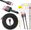 KABEL USB-A / USB-C Baseus Cafule CATKLF-U91 300cm 2A QC 3.0 CZARNO-CZERWONY W OPLOCIE KABEL USB-A / USB-C Baseus Cafule CATKLF-U91 300cm 2A QC 3.0 CZARNO-CZERWONY W OPLOCIE