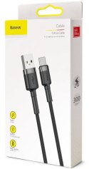 KABEL USB-A / USB-C Baseus Cafule CATKLF-UG1 300cm 3A QC 3.0 CZARNO-SZARY W NYLONOWYM OPLOCIE KABEL USB-A / USB-C Baseus Cafule CATKLF-UG1 300cm 3A QC 3.0 CZARNO-SZARY W NYLONOWYM OPLOCIE